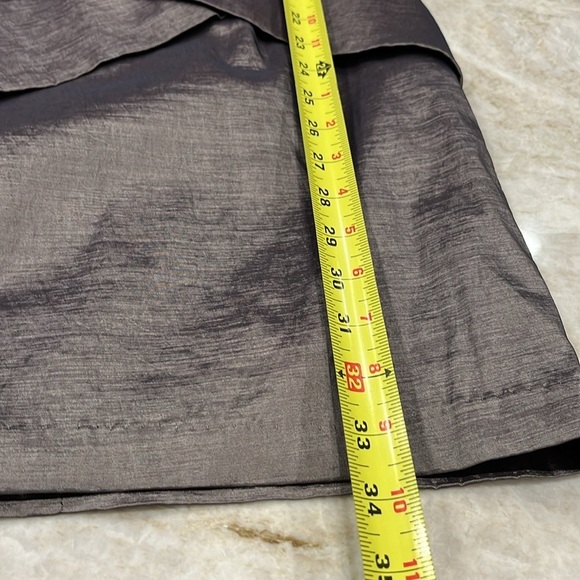 Jessica McClintock | Grey Metallic Bodycon Dress | Size 4‎ - Picture 13 of 14